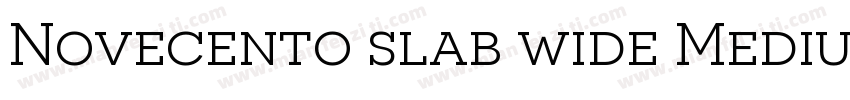 Novecento slab wide Medium字体转换